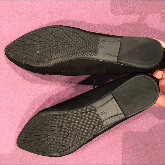 Coco Black Studded Flats - Picture 2 of 3